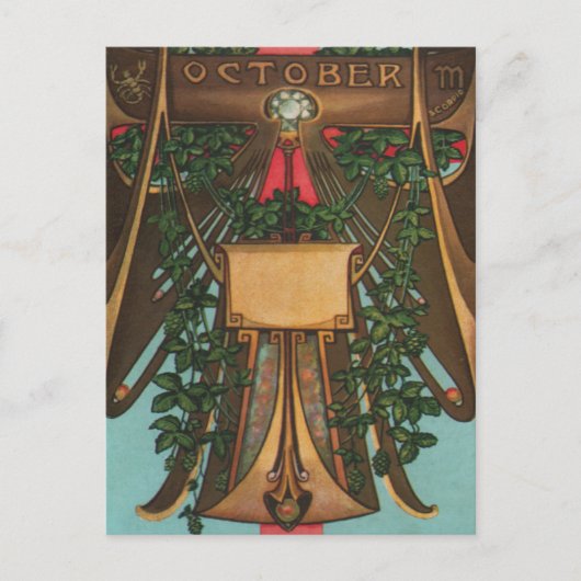 Carte Postale Octobre - Scorpio (Devant)