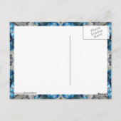 Carte Postale Octogone bleu chic K186 (Dos)