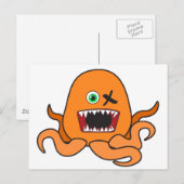 Carte Postale octomonster orange.ai (Devant / Derrière)