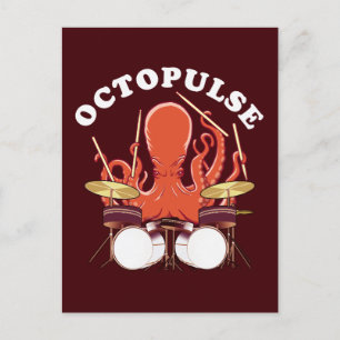 Carte Postale Octopulse   Batteur Octopus