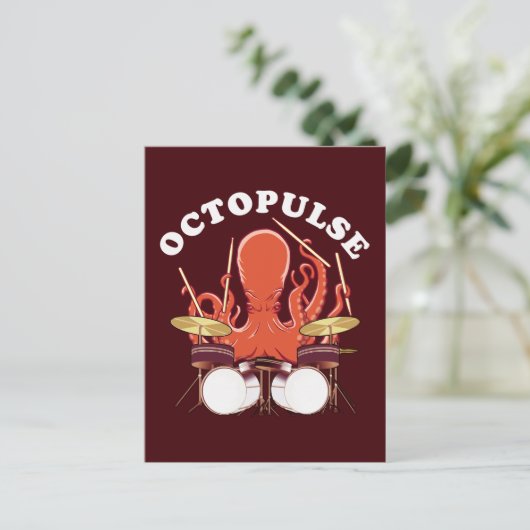 Carte Postale Octopulse | Batteur Octopus (Debout devant)