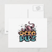 Carte postale Octopus (Devant / Derrière)