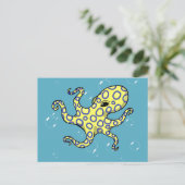 Carte Postale Octopus à anneau bleu (Debout devant)