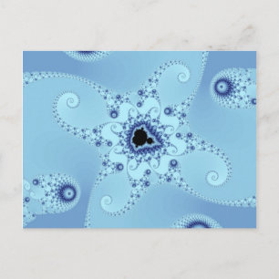 Carte postale octopus bleu