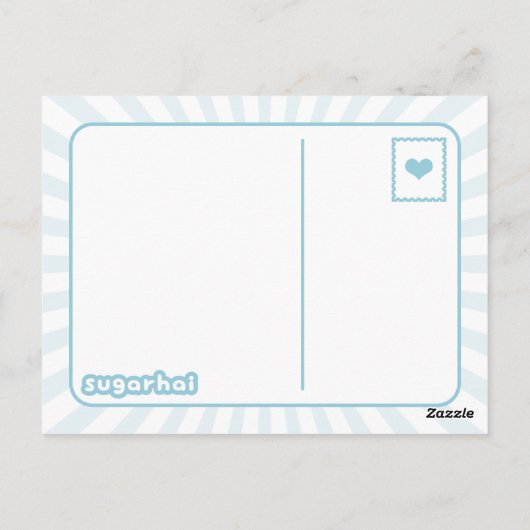 Carte Postale Octopus bleu (Dos)