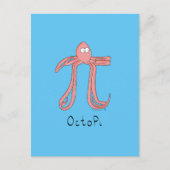Carte postale Octopus Cute Math Pi Day (Devant)
