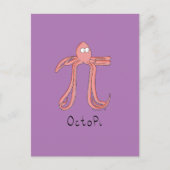 Carte postale Octopus Cute Math Pi Day (Devant)
