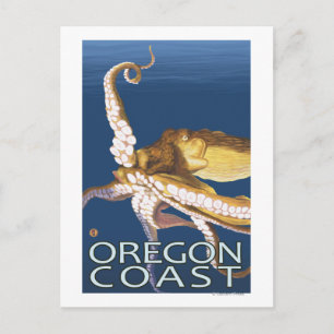 Carte Postale Octopus de la côte de l'Oregon