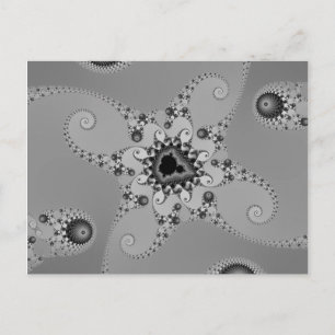 Carte postale Octopus en niveaux de gris