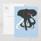 Carte Postale Octopus et éléphant (Devant / Derrière)