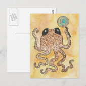 Carte Postale Octopus et Lollypop (Devant / Derrière)