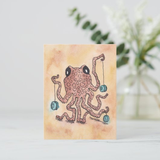 Carte Postale Octopus et Yo-Yo (Debout devant)