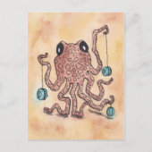 Carte Postale Octopus et Yo-Yo (Devant)