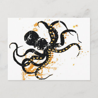 Carte Postale Octopus fou