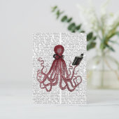 Carte Postale Octopus intelligent (Debout devant)