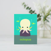 Carte postale octopus jaune (Debout devant)