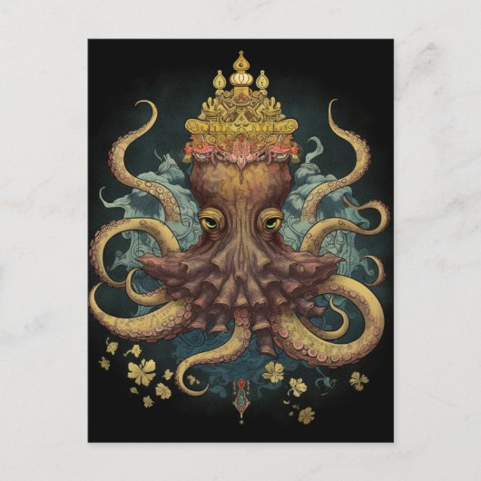 Carte Postale Octopus King (Devant)