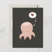 Carte postale Octopus Love (Devant / Derrière)