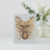 Carte Postale Octopus Marmoratus (bleu) (Debout devant)