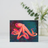 Carte Postale Octopus orange (Debout devant)