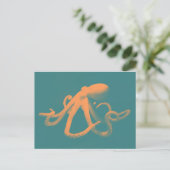 Carte Postale Octopus orange (Debout devant)
