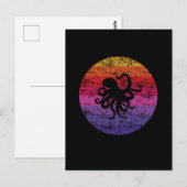 Carte Postale Octopus rétro (Devant / Derrière)