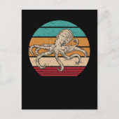 Carte Postale Octopus Retro Kraken (Devant)