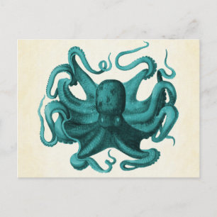 Carte Postale Octopus vintage
