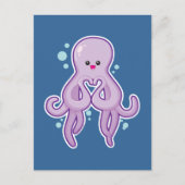 Carte Postale Octopus Vous Aime (Devant)