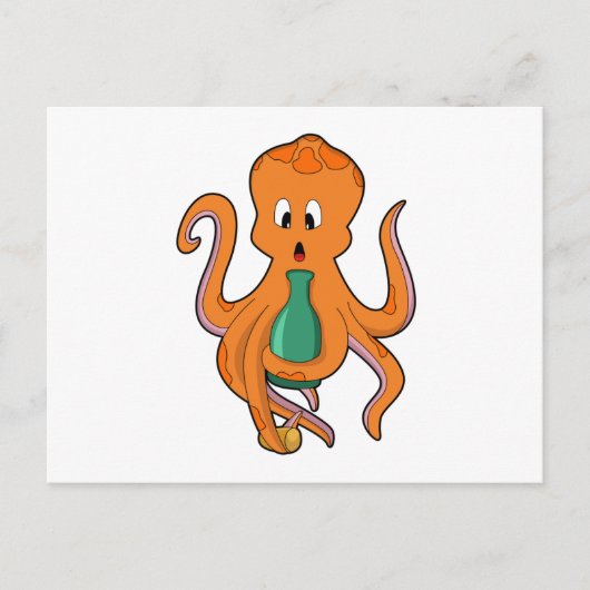 Carte Postale Octopus with Bottle.PNG (Devant)