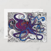 Carte Postale octpus ! (Devant / Derrière)
