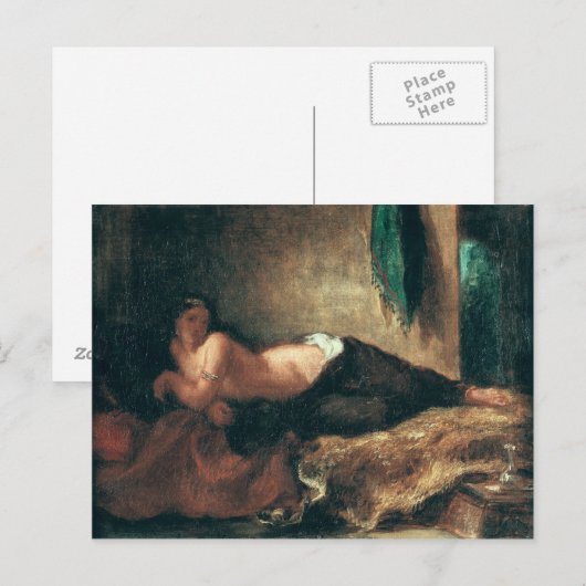 Carte Postale Odalisque (Devant / Derrière)