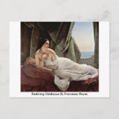 Carte Postale Odalisque Allongée par Francesco Hayez (Devant)
