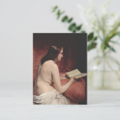 Carte Postale Odalisque avec livre (Debout devant)