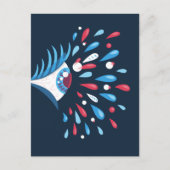 Carte Postale Odéité étrange de l'oeil psychédélique (Devant)