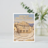 Carte Postale Odeon d'Hérode Atticus Athènes Grèce (Debout devant)