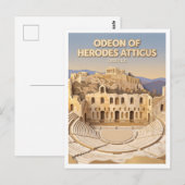 Carte Postale Odeon d'Hérode Atticus Athènes Grèce (Devant / Derrière)