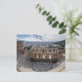 Carte Postale Odéon d'Hérode Atticus : Théâtre antique d'Athen (Debout devant)