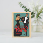 Carte Postale Odeon Platten Allemagne Poster vintage 1900 (Debout devant)