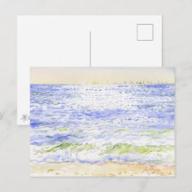 Odesa Matinée Mer Aquarelle avec Voiliers