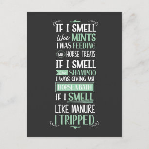 Carte Postale Odeur Comme Cheval Équitation équitation équitatio