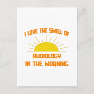 Carte Postale Odeur d'audiologie le matin
