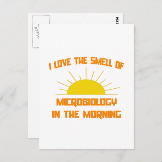 Carte Postale Odeur de microbiologie le matin (Devant / Derrière)