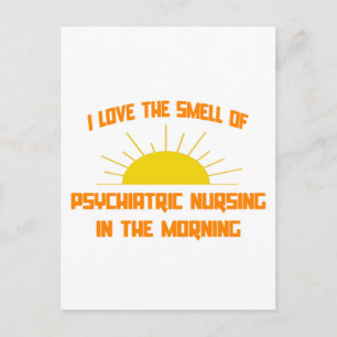 Carte Postale Odeur de soins infirmiers psychiatriques le matin