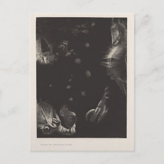 Carte Postale Odilon Redon-Habitants des pays de l'océan (Devant)