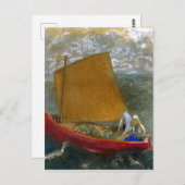Carte Postale Odilon Redon La Voile Jaune (Devant / Derrière)