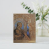 Carte Postale Odilon Redon - Le Chevalier Mystique (Œdipe, Sphin (Debout devant)