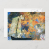 Carte Postale Odilon Redon - Nuages de fleurs (Devant / Derrière)