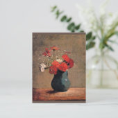 Carte Postale Odilon Redon - Oeillets et souffle de bébé, (Debout devant)