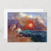 Carte Postale Odilon Redon Saint George et le Dragon (Devant / Derrière)